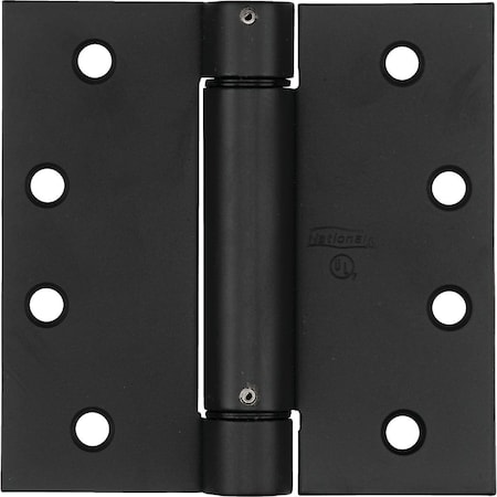 National 4 In. Oil Rubbed Bronze Square Spring Door Hinge N350793